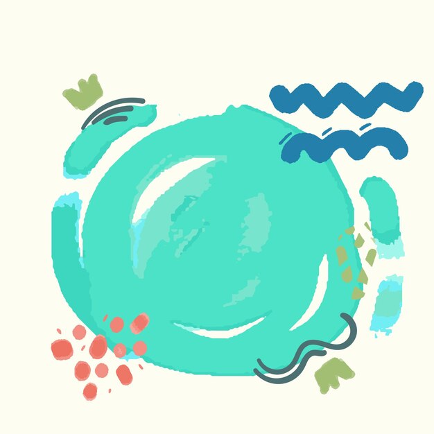 Hand drawn circle line sketch set frames Vector circular scribble doodle round circles for message
