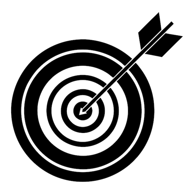 handdrawn target destination vectors and unique and simple shoot point vectors are isolated
