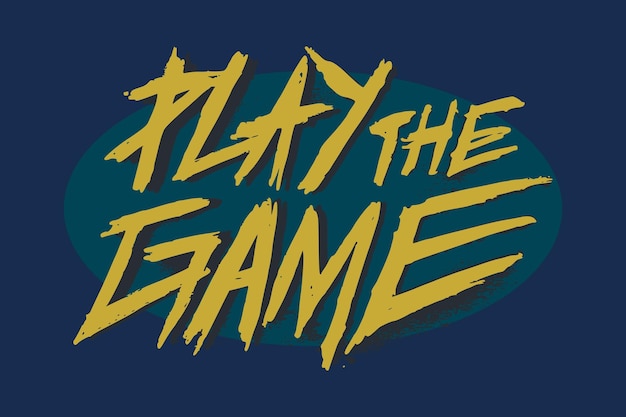 handwritten vector elements play game