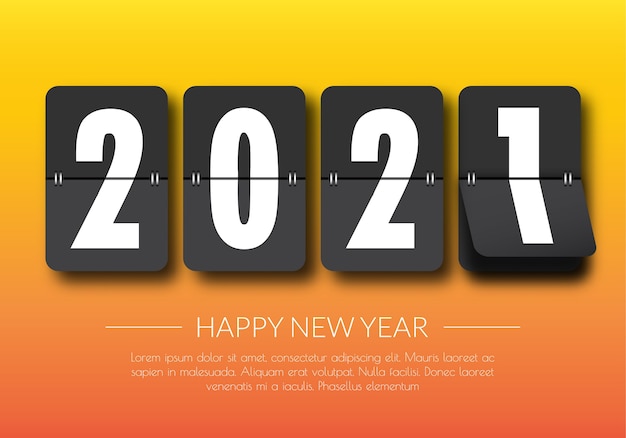 Happy new year 2021.
