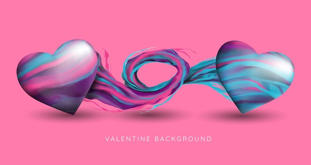 Happy Valentines Day banner Holiday background