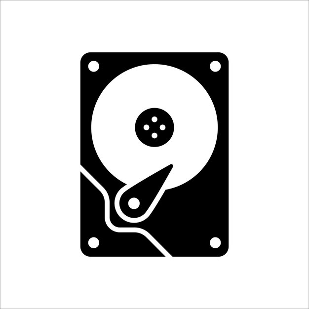 hard disk icon vector design template simple and clean