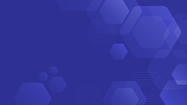 High end blue Background pattern with hexagon shapes vector ready to print form