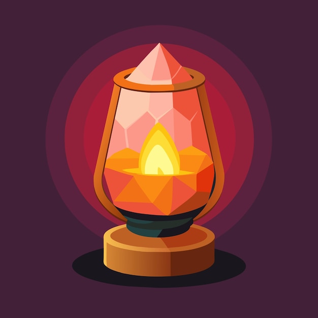 himalayan salt lamp vector graphics illustration EPS source file format lossless scaling icon design