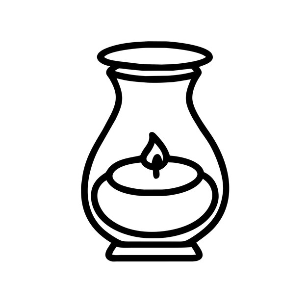 himalayan salt lamp vector graphics illustration EPS source file format lossless scaling icon design