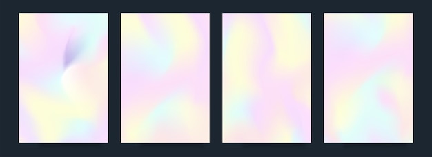 Holography vector cover design background