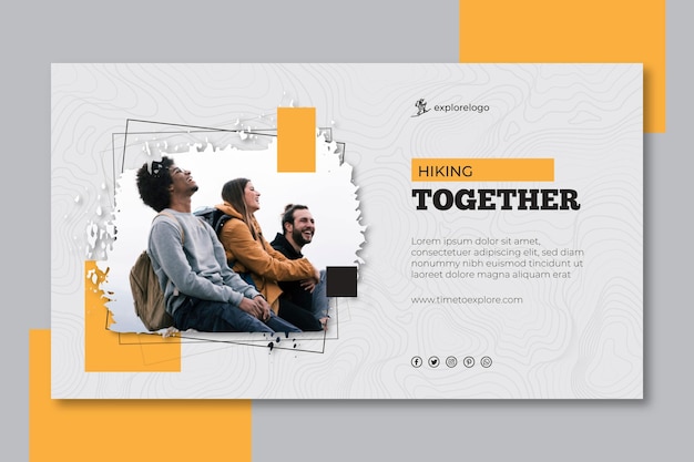 Horisontal bannermal for fotturer