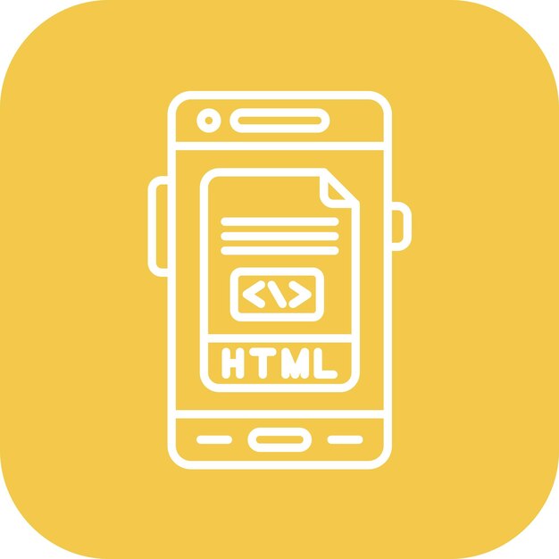 Html icon vector image Can be used for Mobile App Development
