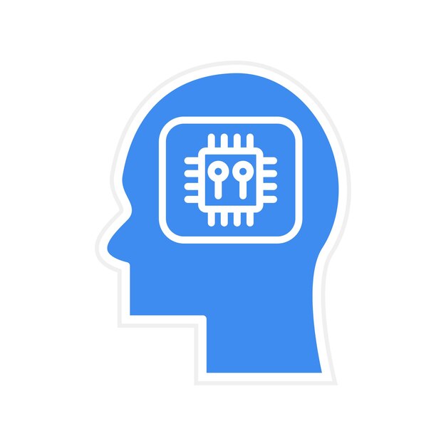 Human Processor icon vector image Can be used for Artificial Intelligence