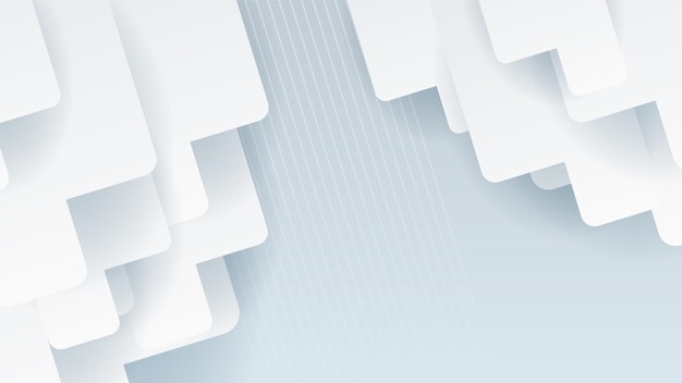 Hvit abstrakt moderne bakgrunnsdesign Abstrakt hvit geometrisk form med futuristisk teknologi konsept banner bakgrunn