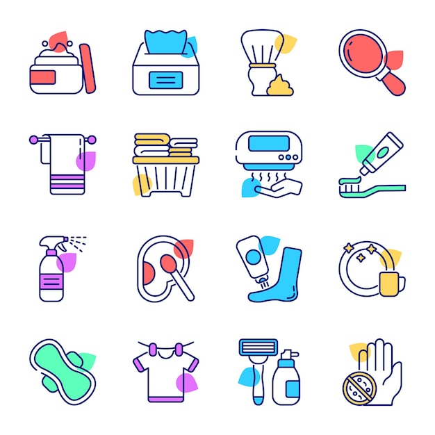 Hygiene and cleaning vector design in modern style easy to use and editable vectors
