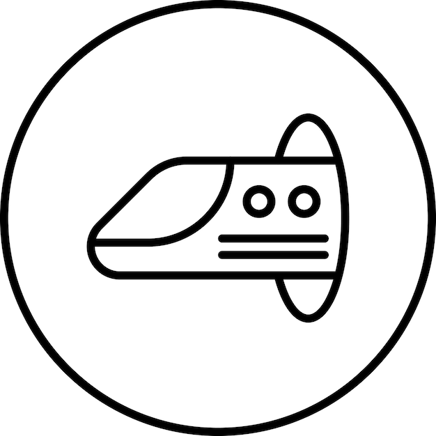 hyperloop icon vector image can be used for railway