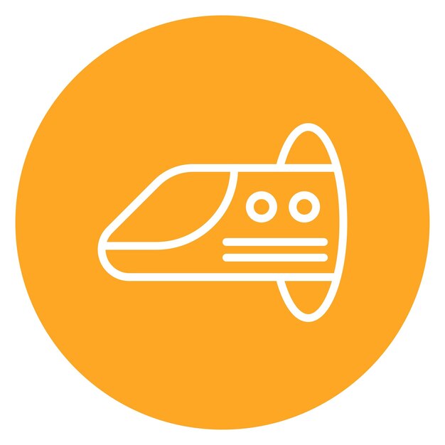 hyperloop icon vector image can be used for railway