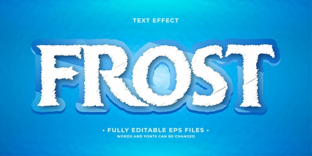 ice text effect full 100 editable vector image words and font can be changed