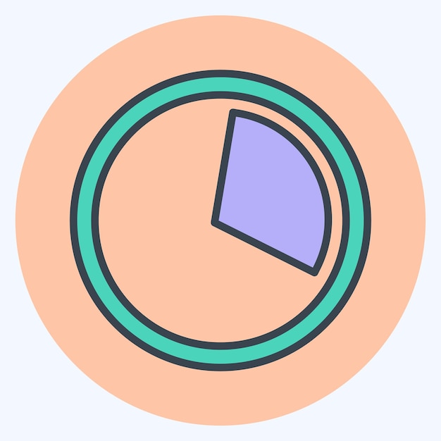 Icon Data Usage suitable for Mobile Apps symbol color mate style design editable