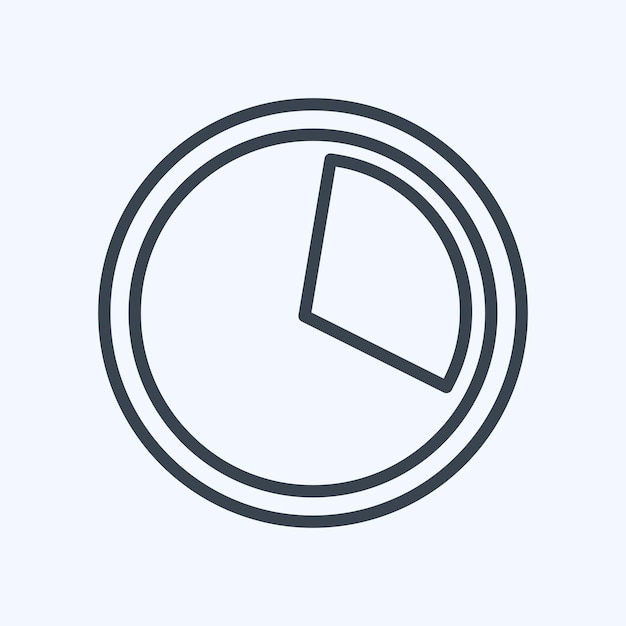 Icon Data Usage suitable for Mobile Apps symbol line style design editable