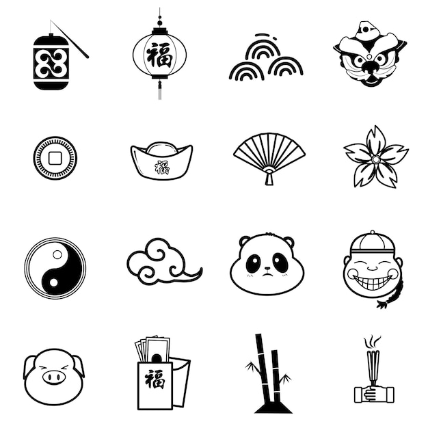 Ikoner om Kina eller Asia