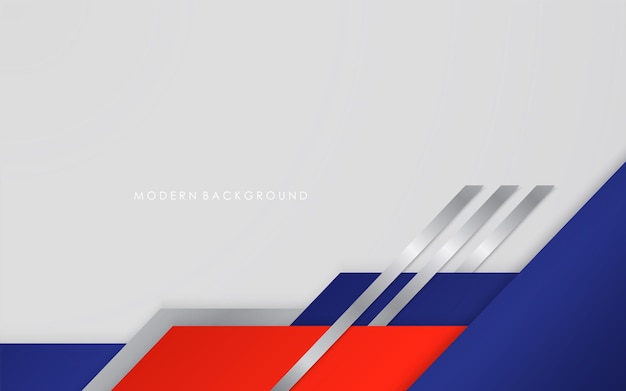 Illustrasjon av vektor grafisk abstrakt bakgrunn med blå og rød gradient med hvite fargeoverlegg, moderne