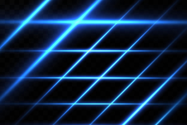 illustration of a blue color. light effect. abstract laser beams of light. chaotic neon rays