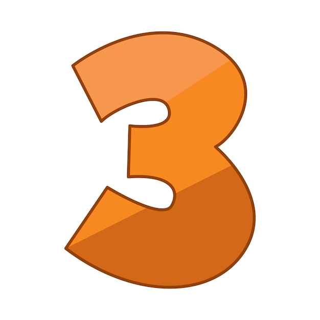 illustration of number 3
