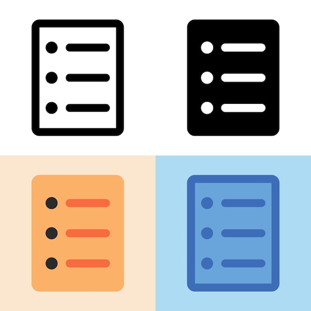 Illustration vector graphic of List Icon Perfect for user interface new application etc