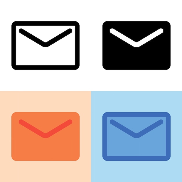 illustration vector graphic of message icon perfect for user interface new application etc