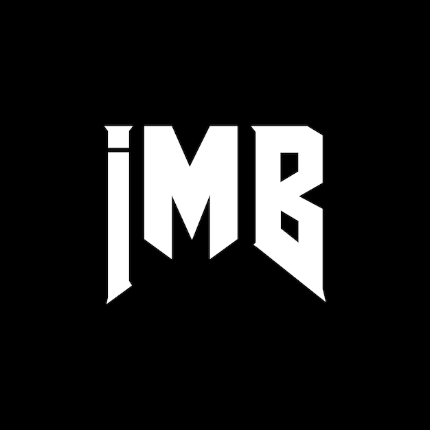IMB letter logo design for technology company IMB logo design black and white color combination IMB logo IMB vector IMB design IMB icon IMB alphabet IMB typography logo design