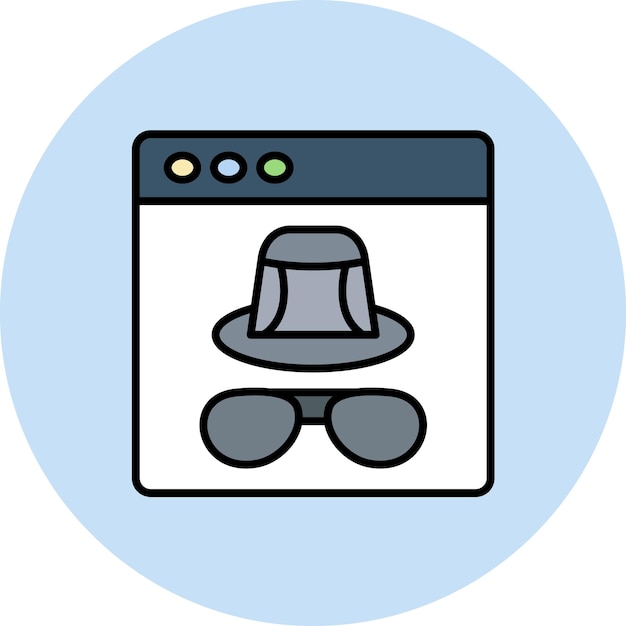 Incognito Flat Illustration
