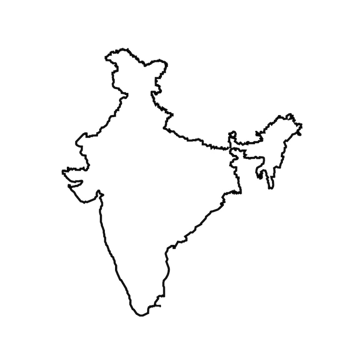 Vektor india map icon
