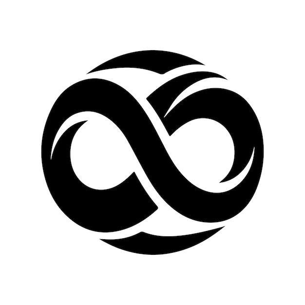 infinity sign vector clean and minimal design for infinite eternal and endless branding