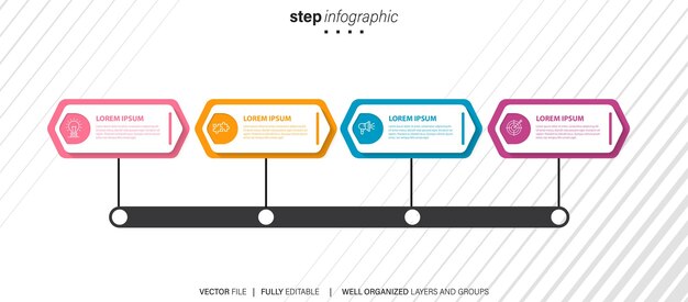 Infografikk design mal med plass for dine data. Vektorillustrasjon