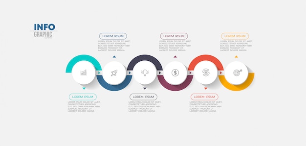 infographic element steps