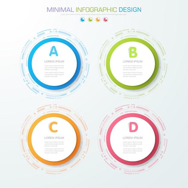 Infographic Elements with business icon on full color background process or steps and options workflow diagramsvector design element eps10 illustration