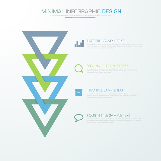 infographic elements with business icon process or steps and options workflow vector design