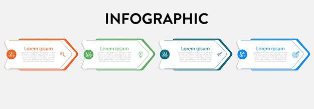 Infographic Process Diagram With Steps