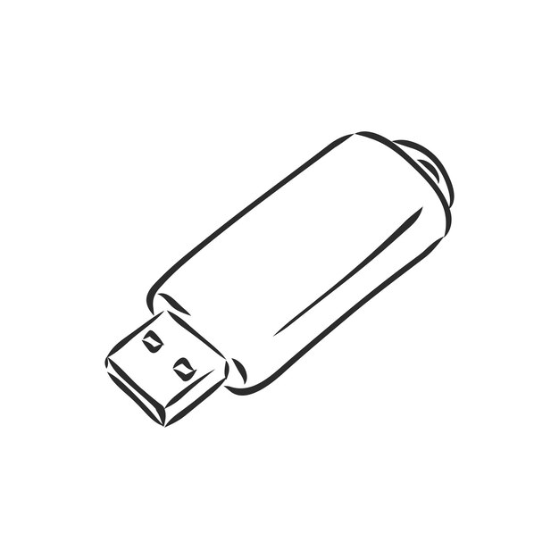 Informasjon resident flash card usb flash card minnekort vektor skisse