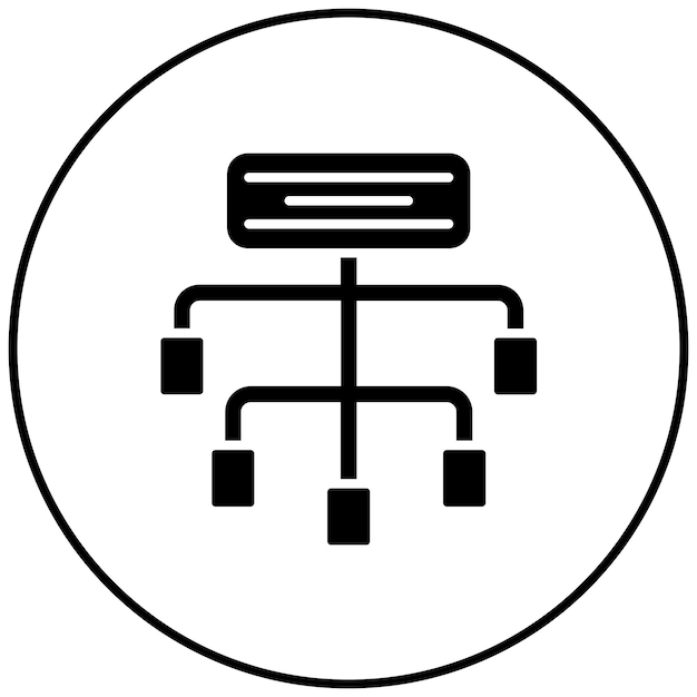 information architecture icon vector image can be used for ux and ui