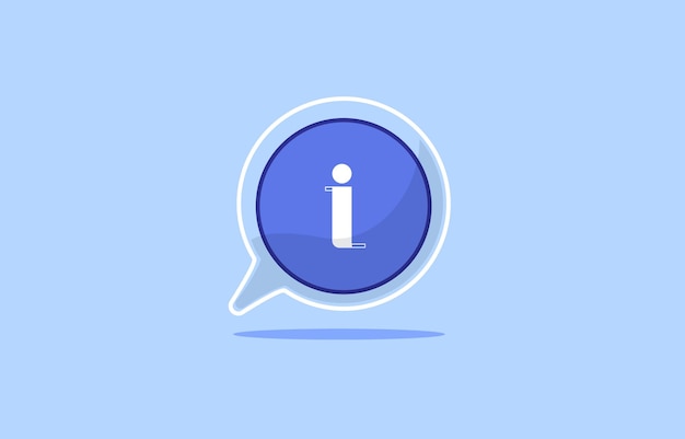 information symbol icon illustration