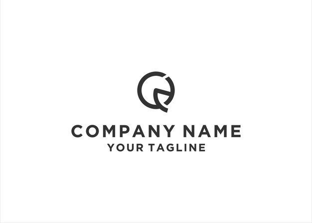 Initial Letter QD Monogram Logo Design Vector