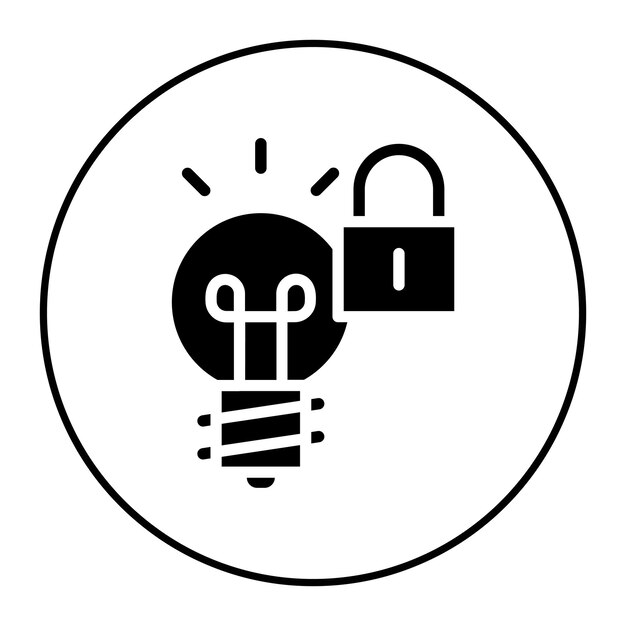intellectual property icon vector image can be used for game development