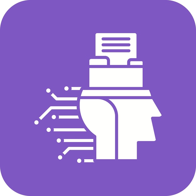 intelligent data icon vector image can be used for data analytics