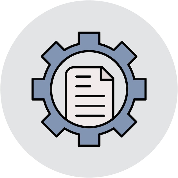 Intelligent Data Vector Illustration Style