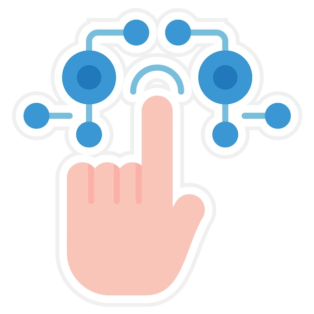 Interactive icon vector image Can be used for Virtual Reality
