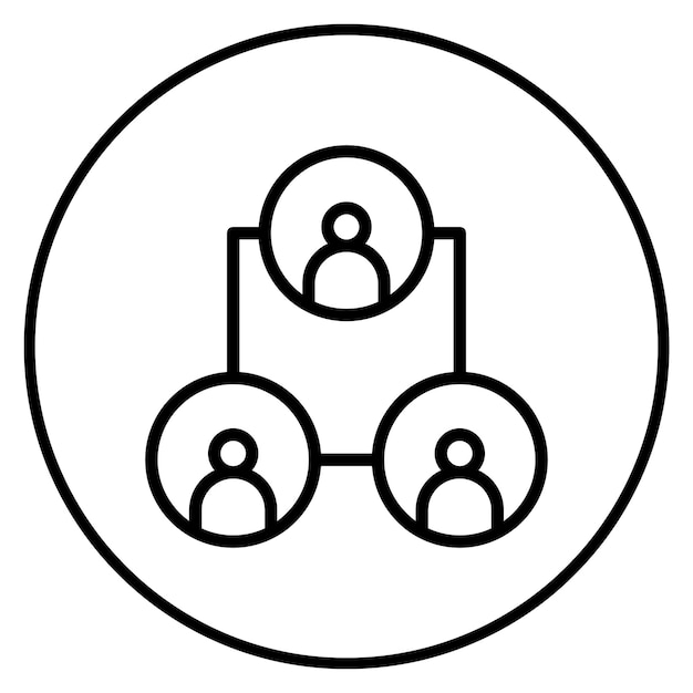 interconnected icon vector image can be used for data science