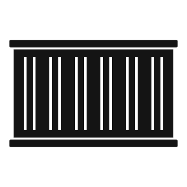 International cargo container icon Simple illustration of international cargo container vector icon for web design isolated on white background