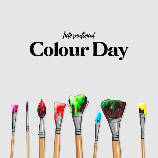 International Color Day vector illustration