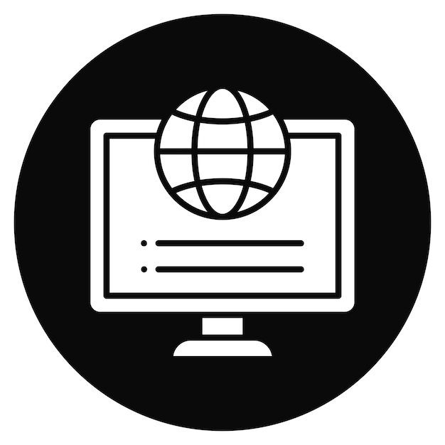 internet icon vector image can be used for computer science