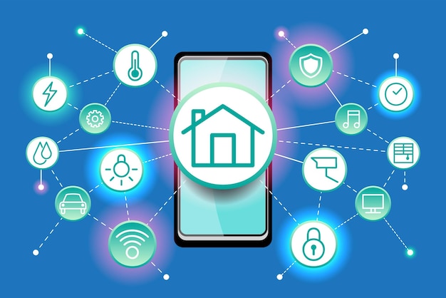 internet of things iot smart connection and control device in network of industry and resident anywhere anytime anybody and any business with internet it technology for futuristic of the world