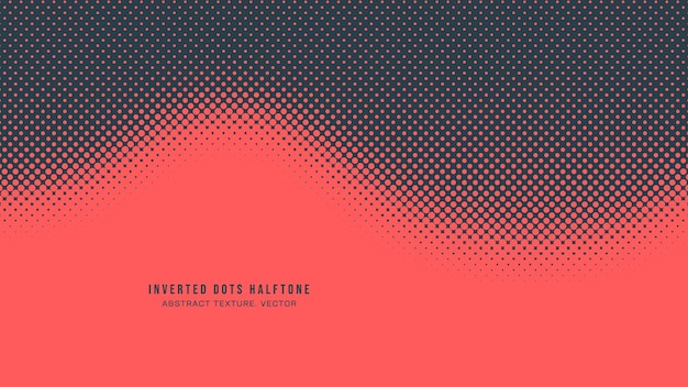 inverted dots half tone pattern wave form border vector red black abstraction