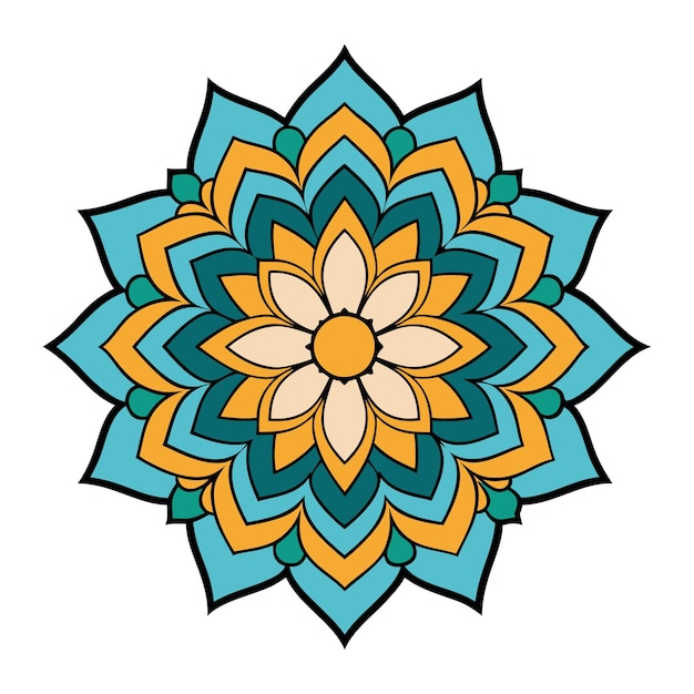 islamic arabesque mandala
